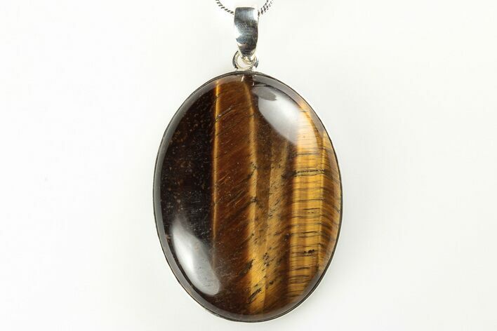 Tiger's Eye Pendant (Necklace) - Sterling Silver #192353